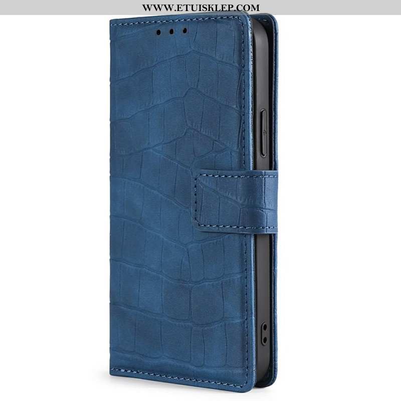 Etui Folio do Samsung Galaxy M53 5G Styl Skóry Krokodyla